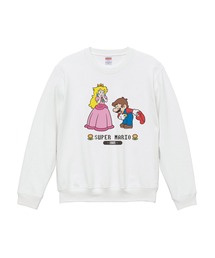 【 SUPER MARIO 】 スーパーマリオ クルーネックスウェット ピーチ姫 25W11