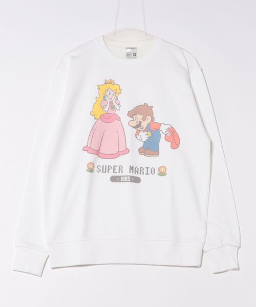Rendez-Vous(ランデヴー)の「【 SUPER MARIO 】 スーパーマリオ クルーネックスウェット ピーチ姫 25W11(スウェット・レディース・ホワイト/ナチュラル/ダークグレー・MEDIUM/LARGE/X-LARGE)」の11枚目の写真