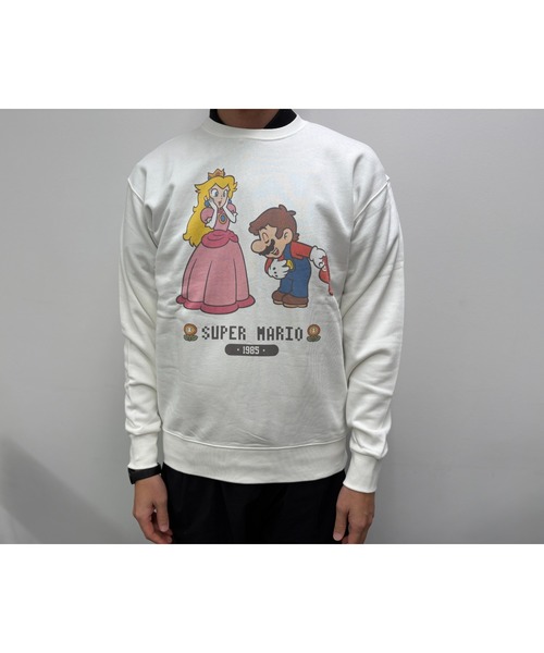 Rendez-Vous(ランデヴー)の「【 SUPER MARIO 】 スーパーマリオ クルーネックスウェット ピーチ姫 25W11(スウェット・レディース・ホワイト/ナチュラル/ダークグレー・MEDIUM/LARGE/X-LARGE)」の6枚目の写真