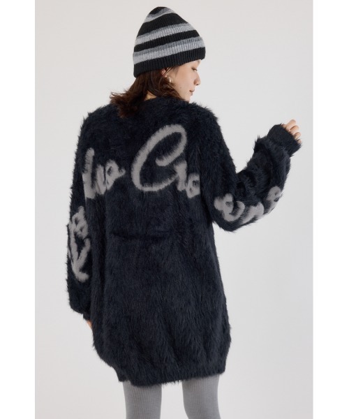 RODEO CROWNS WIDE BOWL（ロデオクラウンズワイドボウル）の「シャギーロゴニットワンピース（ワンピース・レディース・ブラック/ライトブルー/グレー/オフホワイト・FREE）」の19枚目の写真