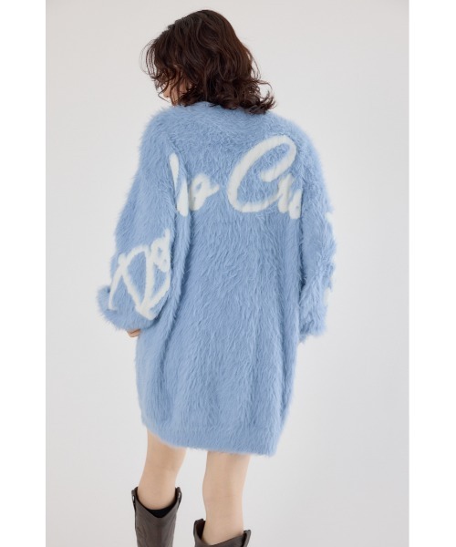 RODEO CROWNS WIDE BOWL（ロデオクラウンズワイドボウル）の「シャギーロゴニットワンピース（ワンピース・レディース・ブラック/ライトブルー/グレー/オフホワイト・FREE）」の17枚目の写真