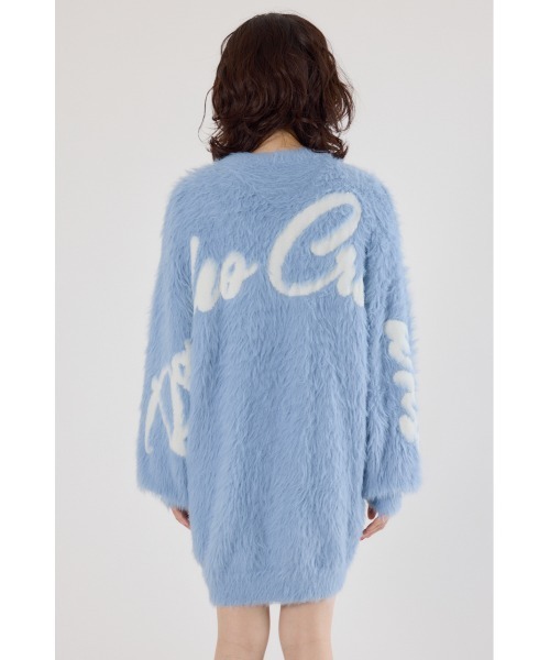 RODEO CROWNS WIDE BOWL（ロデオクラウンズワイドボウル）の「シャギーロゴニットワンピース（ワンピース・レディース・ブラック/ライトブルー/グレー/オフホワイト・FREE）」の8枚目の写真