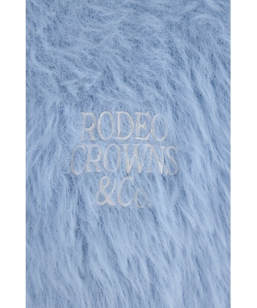 RODEO CROWNS WIDE BOWL（ロデオクラウンズワイドボウル）の「シャギーロゴニットワンピース（ワンピース・レディース・ブラック/ライトブルー/グレー/オフホワイト・FREE）」の10枚目の写真