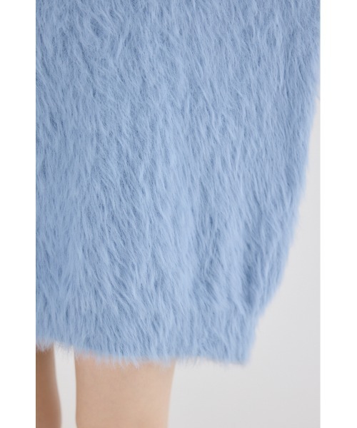 RODEO CROWNS WIDE BOWL（ロデオクラウンズワイドボウル）の「シャギーロゴニットワンピース（ワンピース・レディース・ブラック/ライトブルー/グレー/オフホワイト・FREE）」の11枚目の写真