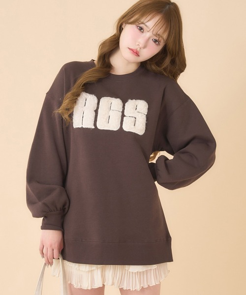 【11/30迄出品】anuke Bicolor Wide Sweat ブラウン セール】Bicolor Wide Sweat（スウェット）｜anuke（アンヌーク）の