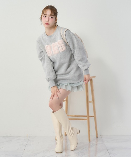 one after another NICE CLAUP(ワンアフターアナザーナイスクラップ)の「ロゴ入りスウェット(スウェット・レディース・ブラウン/ピンク/オフホワイト/グレー・FREE)」の21枚目の写真