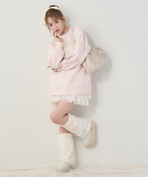 one after another NICE CLAUP(ワンアフターアナザーナイスクラップ)の「ロゴ入りスウェット(スウェット・レディース・ブラウン/ピンク/オフホワイト/グレー・FREE)」の15枚目の写真