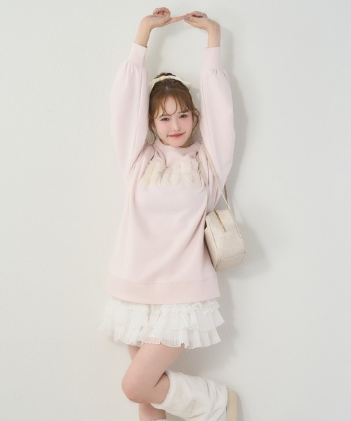 one after another NICE CLAUP(ワンアフターアナザーナイスクラップ)の「ロゴ入りスウェット(スウェット・レディース・ブラウン/ピンク/オフホワイト/グレー・FREE)」の16枚目の写真