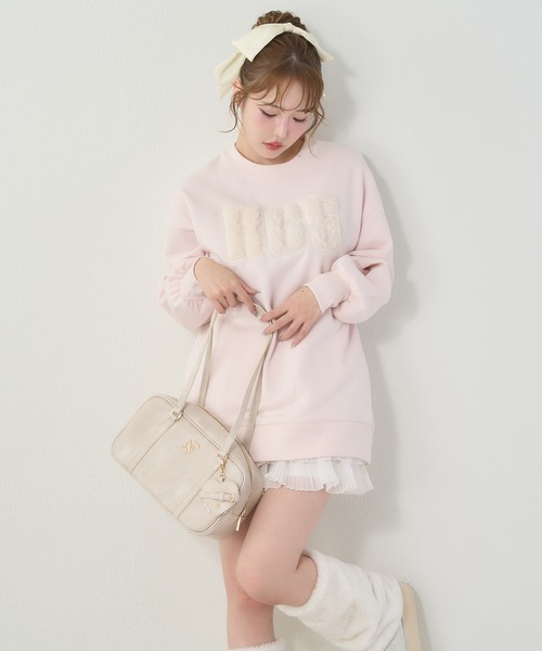 one after another NICE CLAUP(ワンアフターアナザーナイスクラップ)の「ロゴ入りスウェット(スウェット・レディース・ブラウン/ピンク/オフホワイト/グレー・FREE)」の17枚目の写真