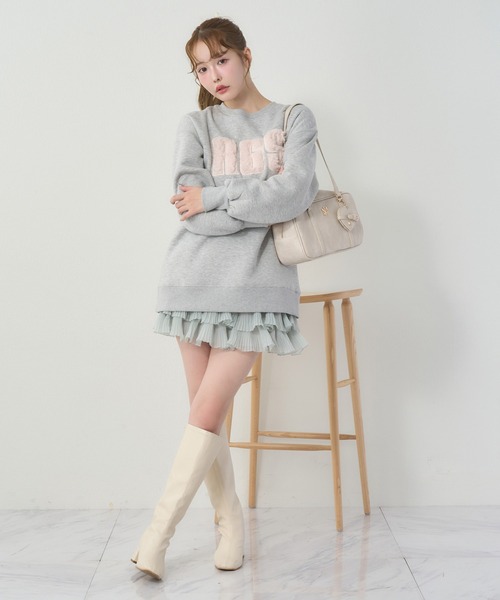 one after another NICE CLAUP(ワンアフターアナザーナイスクラップ)の「ロゴ入りスウェット(スウェット・レディース・ブラウン/ピンク/オフホワイト/グレー・FREE)」の20枚目の写真