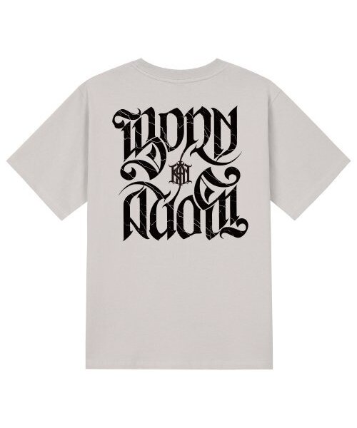 KAN6312(カン6312)の「KTC0091 ビボンアゲイン 半袖Tシャツ - ベージュ(Tシャツ/カットソー・メンズ・その他・LARGE/MEDIUM/SMALL/X-LARGE)」の1枚目の写真