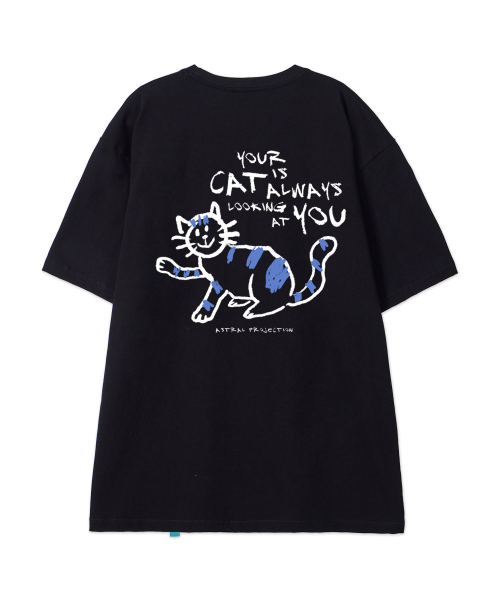 ASTRAL PROJECTION（アストラルプロジェクション）の「[ドゥドゥルキャット]コットンルーズフィット半袖Tシャツ_ブラック（Tシャツ/カットソー・メンズ・その他・LARGE/MEDIUM/X-LARGE/XX-LARGE）」の3枚目の写真