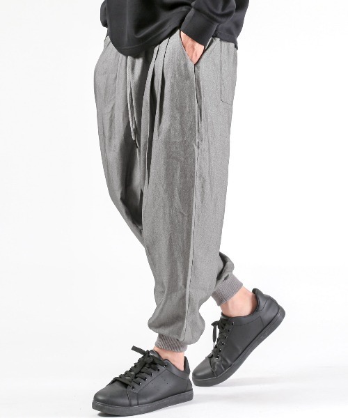 LUXSTYLE(ラグスタイル)の「レーヨン混イージーバルーンパンツ(その他パンツ・メンズ・ブラック/グレー/ベージュ・L/M)」の2枚目の写真