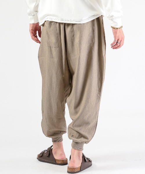 LUXSTYLE(ラグスタイル)の「レーヨン混イージーバルーンパンツ(その他パンツ・メンズ・ブラック/グレー/ベージュ・L/M)」の4枚目の写真