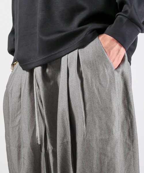LUXSTYLE(ラグスタイル)の「レーヨン混イージーバルーンパンツ(その他パンツ・メンズ・ブラック/グレー/ベージュ・L/M)」の9枚目の写真