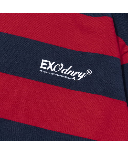 EXTRAORDINARY(エクストラオーディナリー)の「BOLD STRIPE LS TEE RED(Tシャツ/カットソー・メンズ・その他・X-LARGE/XX-LARGE/MEDIUM/LARGE)」の4枚目の写真