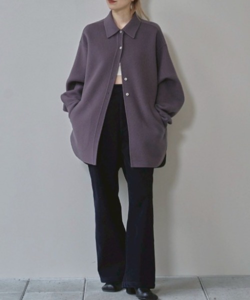 TODAYFUL（トゥデイフル）の「[TODAYFUL/トゥデイフル] ウール シャツジャケット（その他アウター・レディース・セージグリーン/スカイブルー・36）」の14枚目の写真