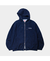 SOME PLACE（サムプレイス）の「スウェットバルーンデニムツーウェイオーバーサイズフードジップアップジャケットジャンパー _ 2COLOR（パーカー）」