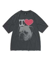 suade（スエード）の「BULLDOG TEE [PIGMENT BLACK]（Tシャツ/カットソー）」