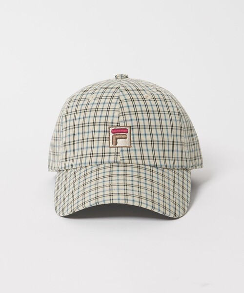 FILA（フィラ）の「【別注】＜FILA＞チェック キャップ（キャップ・レディース・ワインレッド/ナチュラル・FREE）」の9枚目の写真
