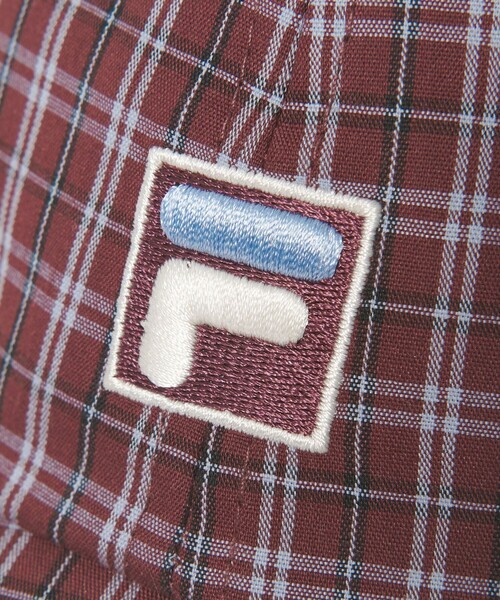 FILA（フィラ）の「【別注】＜FILA＞チェック キャップ（キャップ・レディース・ワインレッド/ナチュラル・FREE）」の18枚目の写真