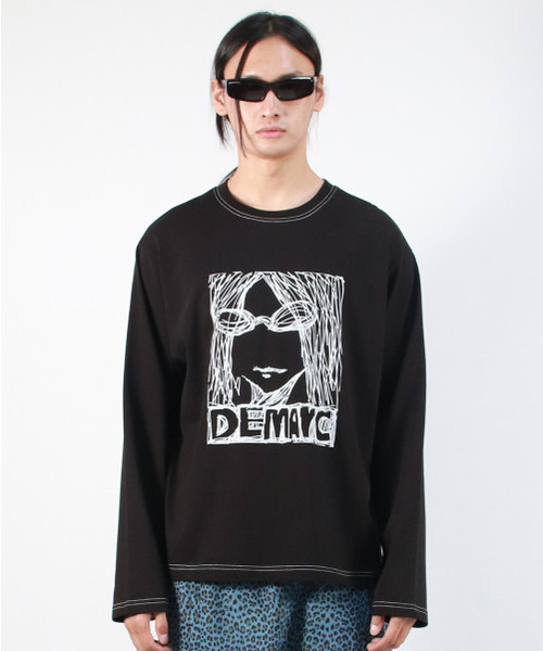 DEMARC(ドゥマーク)の「M MARC ILLUST STITCH BOXY LONG SLEEVE - Black(Tシャツ/カットソー・メンズ・その他・LARGE/MEDIUM)」の14枚目の写真