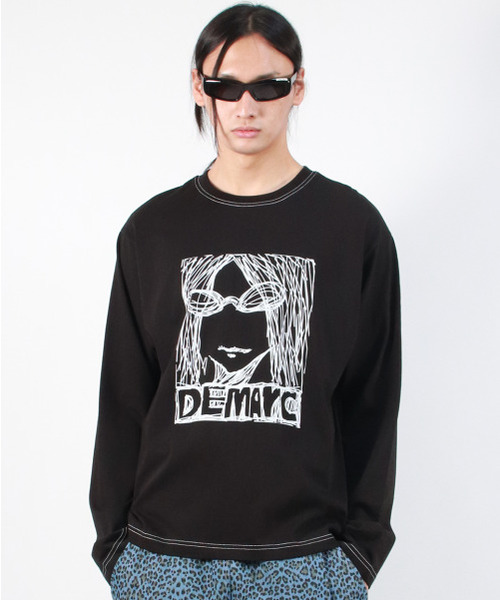 DEMARC(ドゥマーク)の「M MARC ILLUST STITCH BOXY LONG SLEEVE - Black(Tシャツ/カットソー・メンズ・その他・LARGE/MEDIUM)」の15枚目の写真