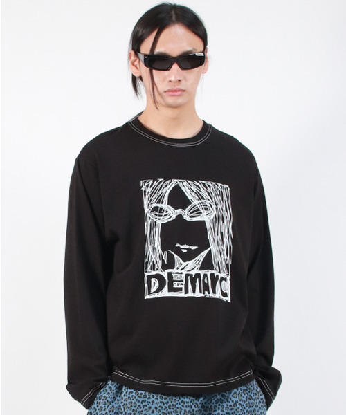 DEMARC(ドゥマーク)の「M MARC ILLUST STITCH BOXY LONG SLEEVE - Black(Tシャツ/カットソー・メンズ・その他・LARGE/MEDIUM)」の9枚目の写真