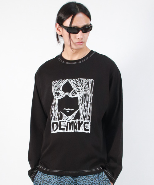 DEMARC(ドゥマーク)の「M MARC ILLUST STITCH BOXY LONG SLEEVE - Black(Tシャツ/カットソー・メンズ・その他・LARGE/MEDIUM)」の10枚目の写真