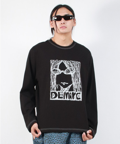 DEMARC(ドゥマーク)の「M MARC ILLUST STITCH BOXY LONG SLEEVE - Black(Tシャツ/カットソー・メンズ・その他・LARGE/MEDIUM)」の12枚目の写真