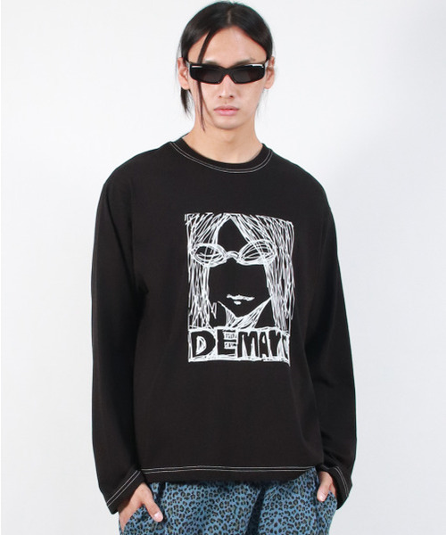 DEMARC(ドゥマーク)の「M MARC ILLUST STITCH BOXY LONG SLEEVE - Black(Tシャツ/カットソー・メンズ・その他・LARGE/MEDIUM)」の13枚目の写真