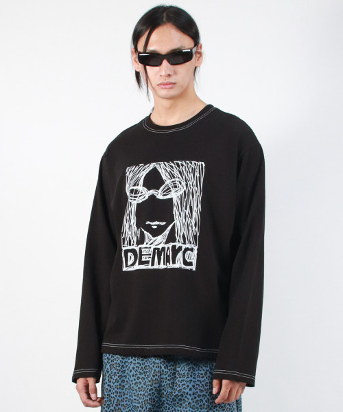 DEMARC(ドゥマーク)の「M MARC ILLUST STITCH BOXY LONG SLEEVE - Black(Tシャツ/カットソー・メンズ・その他・LARGE/MEDIUM)」の7枚目の写真