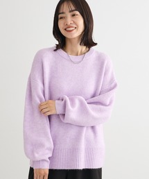 ピンク グリーン」に該当するニット/セーター（パープル/紫色系