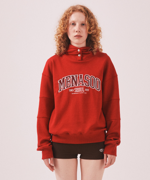 MENASOO（ミナス）の「MNS Seoul Hoodie_Red（パーカー・レディース・レッド・F）」の2枚目の写真