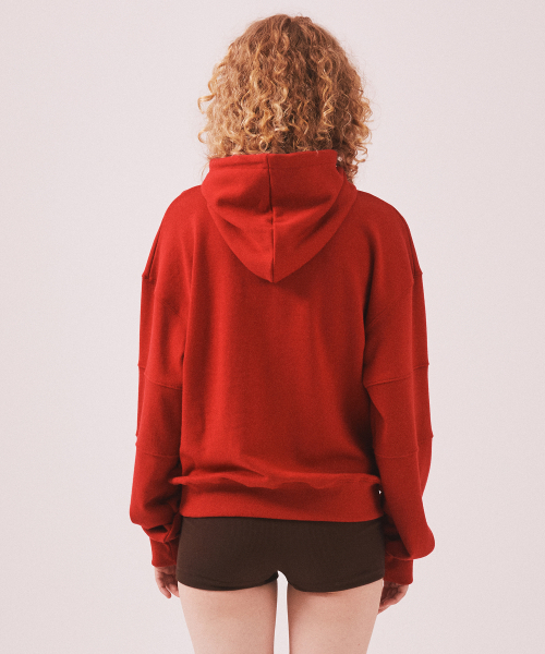 MENASOO（ミナス）の「MNS Seoul Hoodie_Red（パーカー・レディース・レッド・F）」の4枚目の写真