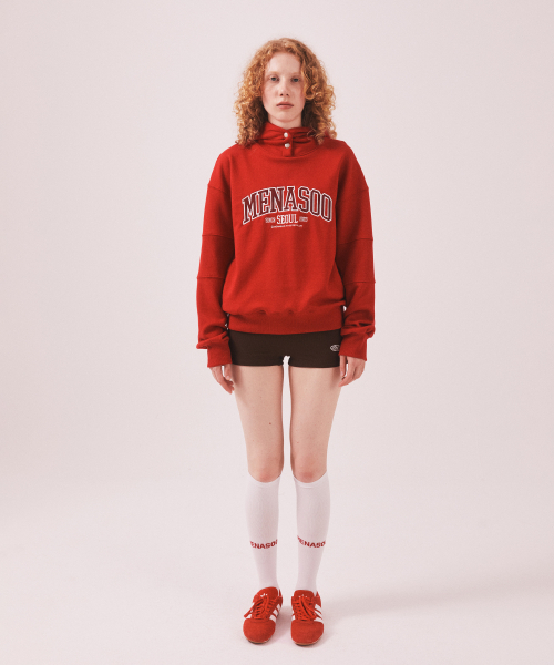 MENASOO（ミナス）の「MNS Seoul Hoodie_Red（パーカー・レディース・レッド・F）」の5枚目の写真