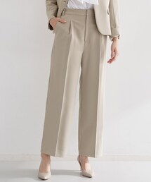 THE SHOP TK | 【通勤スタイルに】ダブルクロスワイドパンツ/セットアップ可(その他パンツ)