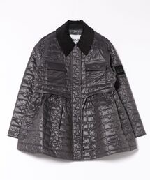 ADAM ET ROPE' | GANNI Shiny Quilt Midi Jacket w. Flare(その他アウター)