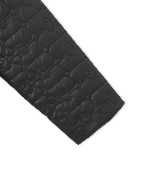 GANNI（ガニー）の「【GANNI(ガニー)】Shiny Quilt Midi Jacket w. Flare（ステンカラーコート・レディース・カーキ/ブラック・M）」の8枚目の写真