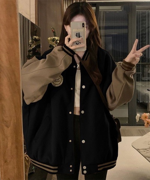 Flugge(フラッジー)の「ワンポイントスタジャン(スタジャン・レディース・ブラウン/ブラック・LARGE/MEDIUM)」の2枚目の写真