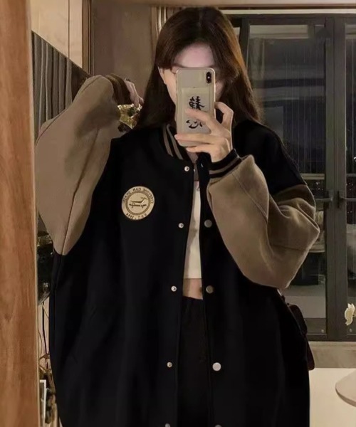 Flugge(フラッジー)の「ワンポイントスタジャン(スタジャン・レディース・ブラウン/ブラック・LARGE/MEDIUM)」の4枚目の写真