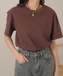 コットン クルーネック ベーシック 半袖 Tシャツ