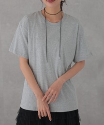 コットン クルーネック ベーシック 半袖 Tシャツ