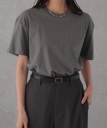 コットン クルーネック ベーシック 半袖 Tシャツ