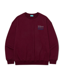 KATRINA K（カトリーナケイ）の「Overfit Gradient Navy Logo Man-to-Man T-Shirt - Wine（スウェット）」