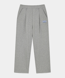 DOLPHIN WAVE APPAREL（ドルフィンウェーブアパレル）の「Dolphin Silicone Print One-Tuck Pants Melange Grey（スウェットパンツ）」