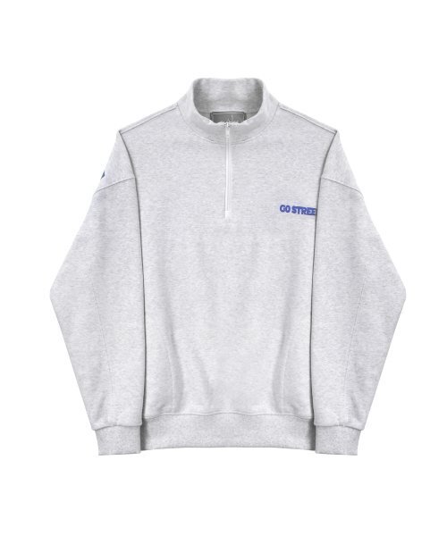 GOSTREET（ゴーストリート）の「ハーフジップスウェットシャツ ホワイトメランジ（スウェット・メンズ・その他・MEDIUM/LARGE）」の3枚目の写真