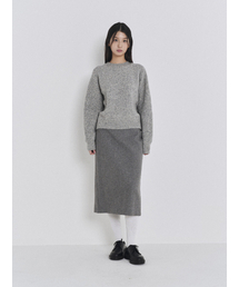 (W)COMFORT ROUND NECK KINT LIGHT GREY