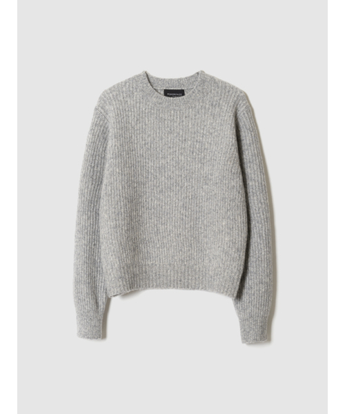 POKER FACE（ポーカーフェイス）の「(W)COMFORT ROUND NECK KINT LIGHT GREY（ニット/セーター・レディース・ライトグレー・46）」の2枚目の写真