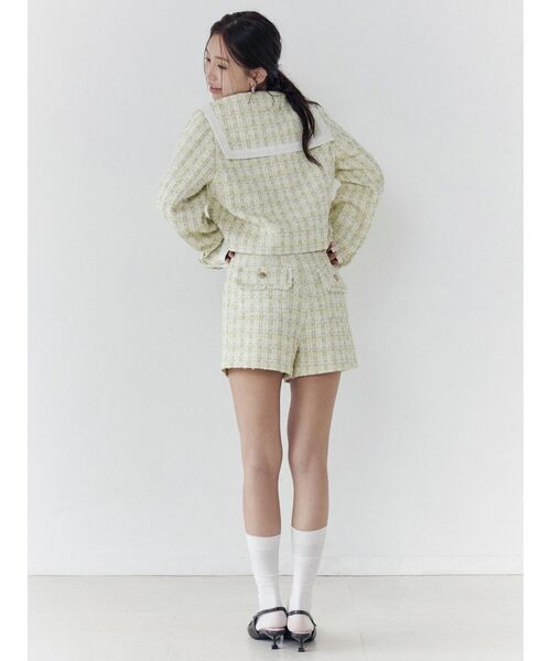 CALNAMUR（カルナムール）の「バックポケットツイードショートパンツ（その他パンツ・レディース・パープル/イエロー・SMALL/MEDIUM）」の15枚目の写真